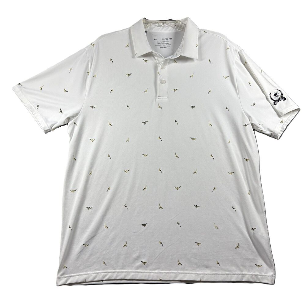 Under Armour Men Playoff Polo Birdie Watch Print Bird Pattern Legends XL P196